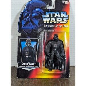 VTG NEW Star Wars Power of the Force Darth Vader Action Figure Kenner 1995